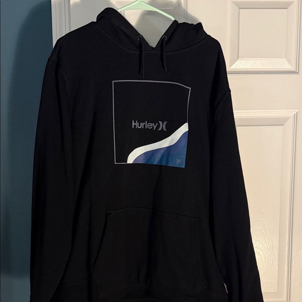 Hurley Men's Black Hoodie Sweatshirt